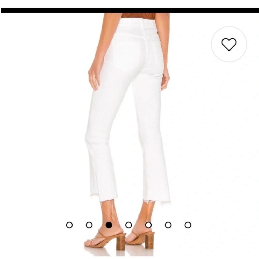 MOTHER The Hustler Ankle Fray Jean Fairest of them All White Sz 32 - Picture 4 of 14